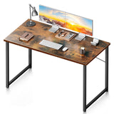 Coleshome 48 Inch Computer Desk, Modern Simple Style Desk for Home Office, Study Student Writing Desk, Vintage Coleshome