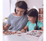 8 Sorting Trays with Lid 8x8 Premium Puzzle Trays for Lovers Up to 1000-1500 Pieces, Convenient Tool (White) RECHIATO