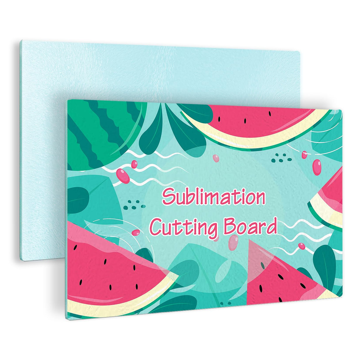 Sublimation Glass Cutting Board Blanks, Textured Tempered Glass Chopping Boards for Kitchen, Anti Slip Cutting Boards Heat Resistant Glass Plate Chopping Board for Kitchen DIY Heat Press Machine HYHOSHI