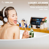 Yirilan Bamboo Bathtub Tray Caddy, Expandable Wooden Bathroom Tray, Luxury Bamboo Bathtub Tray, Bath Tub Table Caddy, Bamboo Yirilan