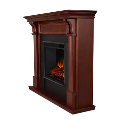 Real Flame Ashley 48" Electric Fireplace with Mantel for Living Room or Bedroom, Replaceable Fireplace Insert Heater, Realistic Log and Flame Effect, Remote Control, Timer.