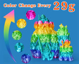 Goto Guard Silk Rainbow PLA Filament, Silk PLA Multicolor Filament Color Changing with Green Blue Purple Pink Yellow PLA, 3D Printing Filament 1.75mm 3D Filament 1kg Goto Guard