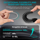 SUNLU Flexible 3D Printer Resin 2KG, 66A 3D Printing Resin for Printing Soft and Flexible Items, Bendable and Not Brittle, Fast Curing 405nm UV Photopolymer Resin. (2000G Gray) SUNLU