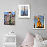 SESEAT 11x14 Picture Frame Distressed White, Display Pictures 8x10 with Mat or 11x14 without Mat,Photo Frames Wall Gallery, 1 Pack SESEAT