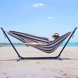 INNO STAGE Double Hammock - 2 Persons Portable Hanging Camping Bed, Blue, 118.3"L x 63"W, 350Lbs Capacity, Polyester, Supports Up to 350 lbs INNO STAGE