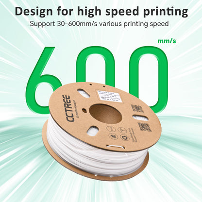 CCTREE High Speed Printing PETG Filament 1.75mm,3D Printer Filament 1KG Spool,Easy Print Filament Accuracy±0.03mm Glow in Dark Green - WoodArtSupply