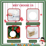 10Pcs Sublimation Ceramic Ornaments Sublimation Ornament Blanks Bulk Ceramic Discs Ornament for Heat Press Printing White Round Porcelain Ornament Personalized Xmas Tree Ornament Keepsake Crafts Gift SEUGKE