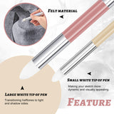 Kosiz 6 Pcs Artist Blending Sponge Pen 2 Sizes Double Headed Washable Blending Stump Pencil Sketch Pastel Rubbing Sponge Brush Stick Art Foam Drawing Tool for Artist Beginners Supplies (Morandi) Kosiz