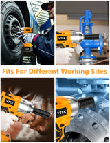 VTEK Brushless Impact Wrench 1/2 Inch Cordless Impact Wrench,Max Torque 700N.m Impact Gun 515 ft-lbs for Car Tiers VTEK