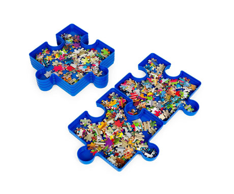 Jigsaw Puzzle Stackable Sorting Trays | Set of 6 Toynk