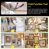 Mardatt 3 Pcs Heavy Duty Canvas Stretcher Pliers and Staple Remover and Tack Puller Tool, Aluminum Alloy Canvas Stretching Pliers with Spring Rubber Handle for Stretching Canvas Clamp Oil Painting Mardatt