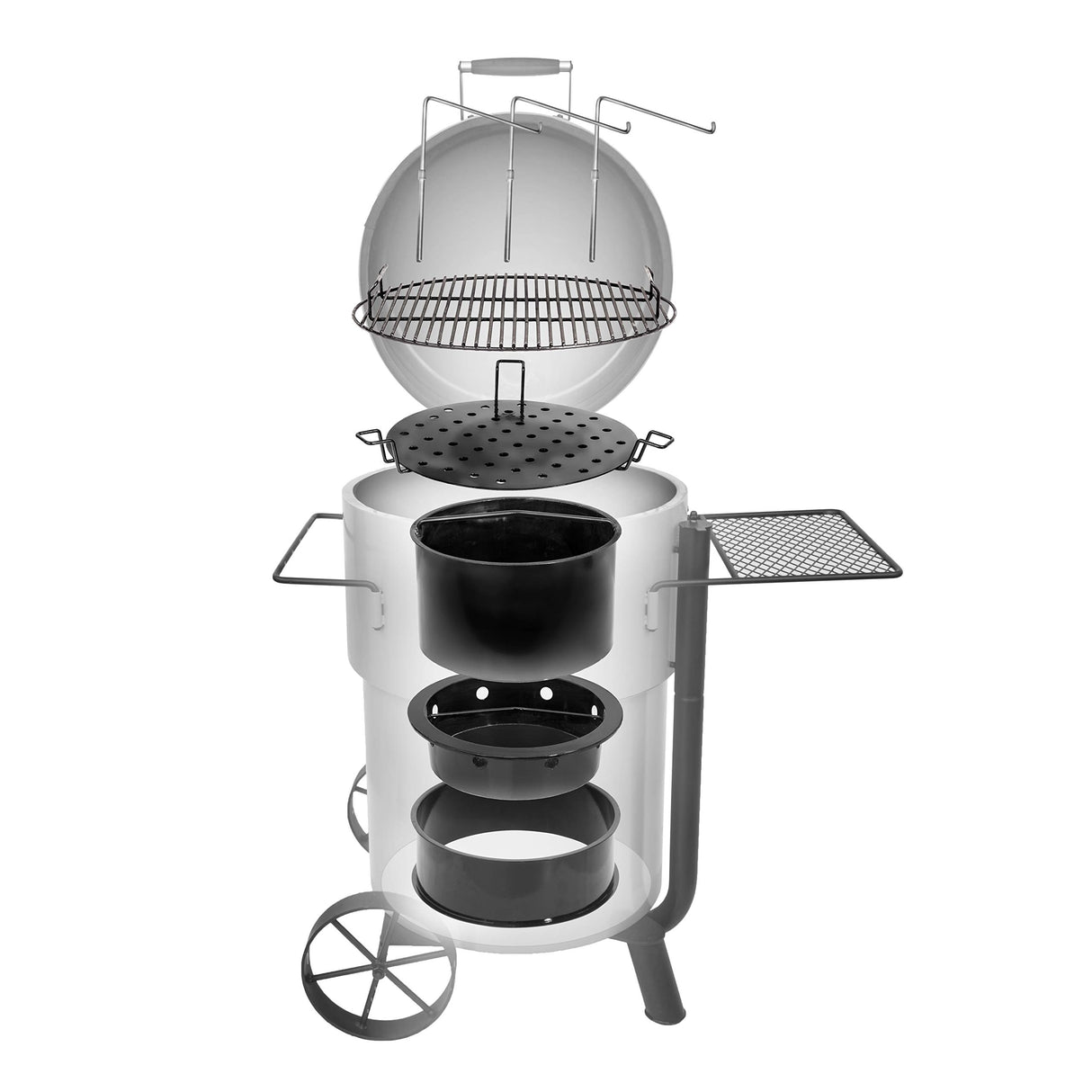 Oklahoma Joe's® Bronco Pro Drum Smoker, Orange - 19202100 Oklahoma Joe's