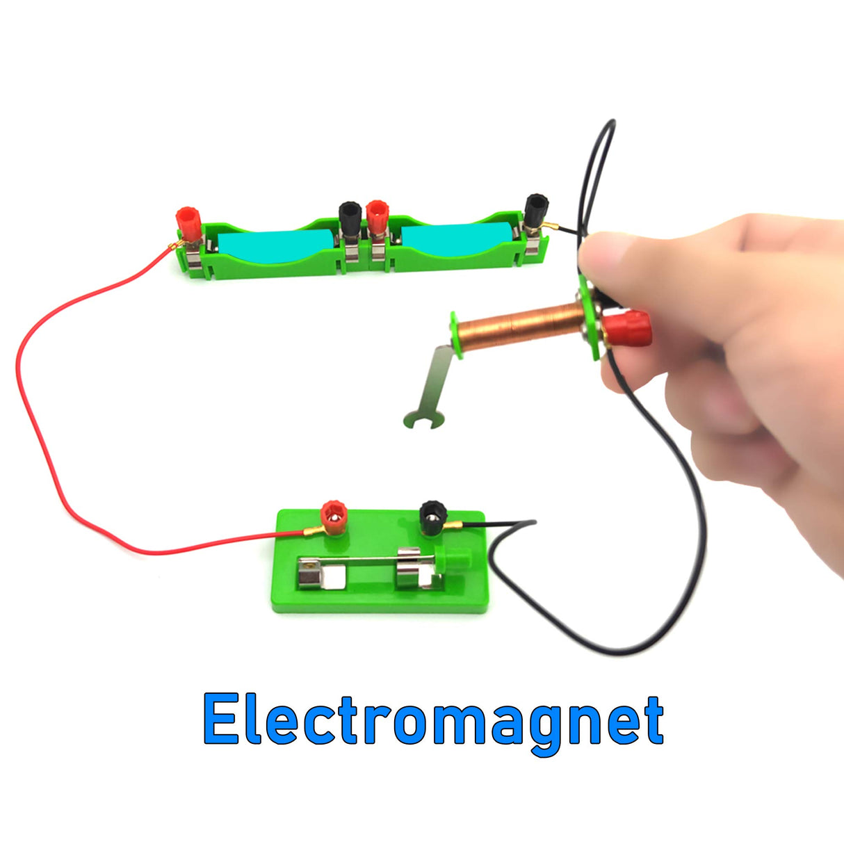 EUDAX Physics Science Lab Learning Circuit kit,Electricity Experiment Set,Building Circuits for Kids Junior Senior High School Students (Upgrade kit) EUDAX