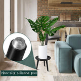 Uneedem Indoor Plant Stand Wood Mid Century Plant Stand for Indoor Plants, Modern Plant Table, 8.9" Tall Plant Holder for Flower Pots, Small Round Side Table, End Table Uneedem