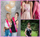 FENDOLE 6 Pack White Blank Sash,Plain Satin Sashes,Sashes for Pageants,DIY Sashes for Party Decorations,Blank Sashes for Pageants FENDOLE