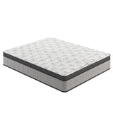 Twin Size Hybrid Mattress, 12 Inch, Gel Memory Foam & Individually Pocket Innerspring, Medium Firm, Grey MTSVMP