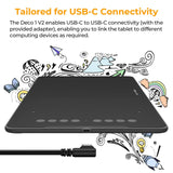 XPPen Updated Deco 01 V3 Drawing Tablet-16384 Levels of Pressure Battery-Free Stylus, 10x6 Inch OSU Graphic Tablet, 8 Hotkeys for Digital Art, Teaching, Gaming Drawing Pad for Chrome, PC, Mac, Android XP-PEN