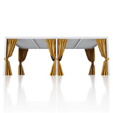 COSIEST 10'X20' Aluminum Louvered Pergola, All-Weather Adjustable Roof with Mosquito-Proof & UV Protection Netting Privacy Curtains for Deck, Backyard, Garden Outdoor Living Space (White) COSIEST