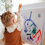 Tiny Land Easel for Kids, Double-Sided Magnetic Easel, Adjustable Wooden Kids Art Easel with Paper Roll, Learning-Toy for 3,4,5,6,7,8 Years Old Boy & Girls Tiny Land