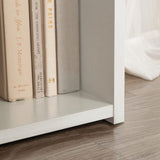 Sauder Beginnings 3-Shelf Bookcase, Bookshelf with Adjustable Storage Shelves, L: 24.57" x W: 11.5" x H: 35.28", Soft White Sauder