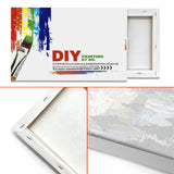 JOOZ Mountain Paint by Numbers Kit for Adults with Frame, Mountain Waterfall Paint by Number with Easel, DIY Easy Acrylic Landscape Oil Painting Kit Framed Canvas for Home Wall Decor 8x12 Inch JOOZ