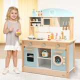 ROBUD Wooden Play Kitchen Set for Kids Toddlers, Toy Kitchen Gift for Boys Girls, Age 3+ ROBUD