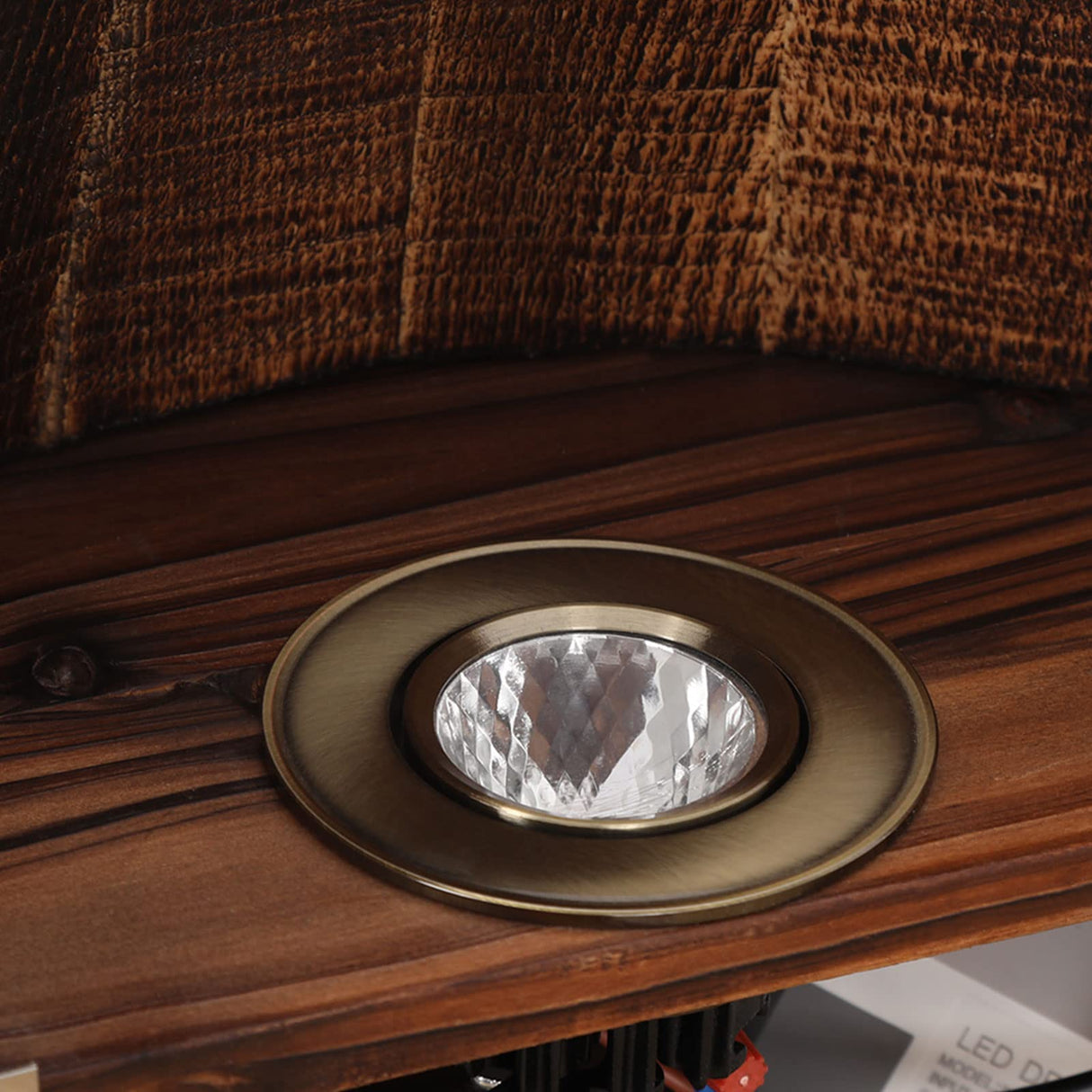 VPABES Rustic Wood Wine Barrel Wall Sconce Lighting Fixture Farmhouse Indoor Wall Mount Lamp for Living Room Kitchen Bars Decoration, 11.8"x7.87" E12 Bulb Base Hardwired VPABES