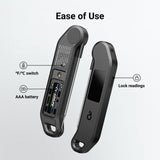 ThermoMaven Professional Meat Thermometer Digital, 1 Sec Instant Read, NIST Certified Accurate to ±0.5℉, Ultra Bright LED Screen, 100% Waterproof, Auto-Rotate, BBQ/Smoker/Candy, Valentines Gift, Black ThermoMaven