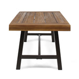 Christopher Knight Home Carlisle Outdoor Acacia Wood Coffee Table, Sandblast/Rustic Metal Christopher Knight Home