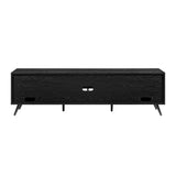 Walker Edison Nora Modern Minimal Open-Shelf Stand for TVs up to 80 Inches, 70 Inch, Black Walker Edison