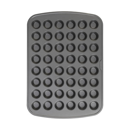 GoodCook Everyday Non-Stick Steel 48 Cup Mini Muffin Pan – Heavy Duty Small Muffin Pan, Bakeware Cupcake Pan, Delicious Baked Goods Muffin Tin Tray, Dishwasher Safe