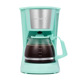 Holstein Housewares - 5 Cup Drip Coffee Maker - Convenient and User Friendly with Permanent Filter, Borosilicate Glass Carafe, Water Level Indicator, Auto Pause/Serve and Keep Warm Functions, Mint Holstein Housewares