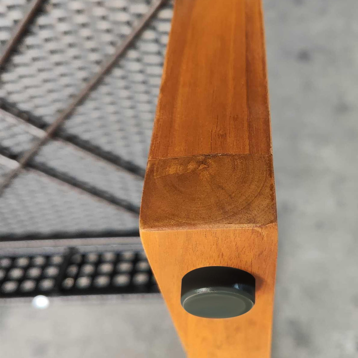 Outsunny 3 Pieces Patio Bistro Set Wooden with Cushions, PE Wicker Patio Furniture Outdoor for Porch, Backyard, Garden, Brown Outsunny