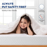 Twin Mattress, 8 Inch Memory Foam Mattress Bed in a Box, Medium, Green Tea and Cooling Gel Infused CertiPUR-US Certified, Made in USA MLILY