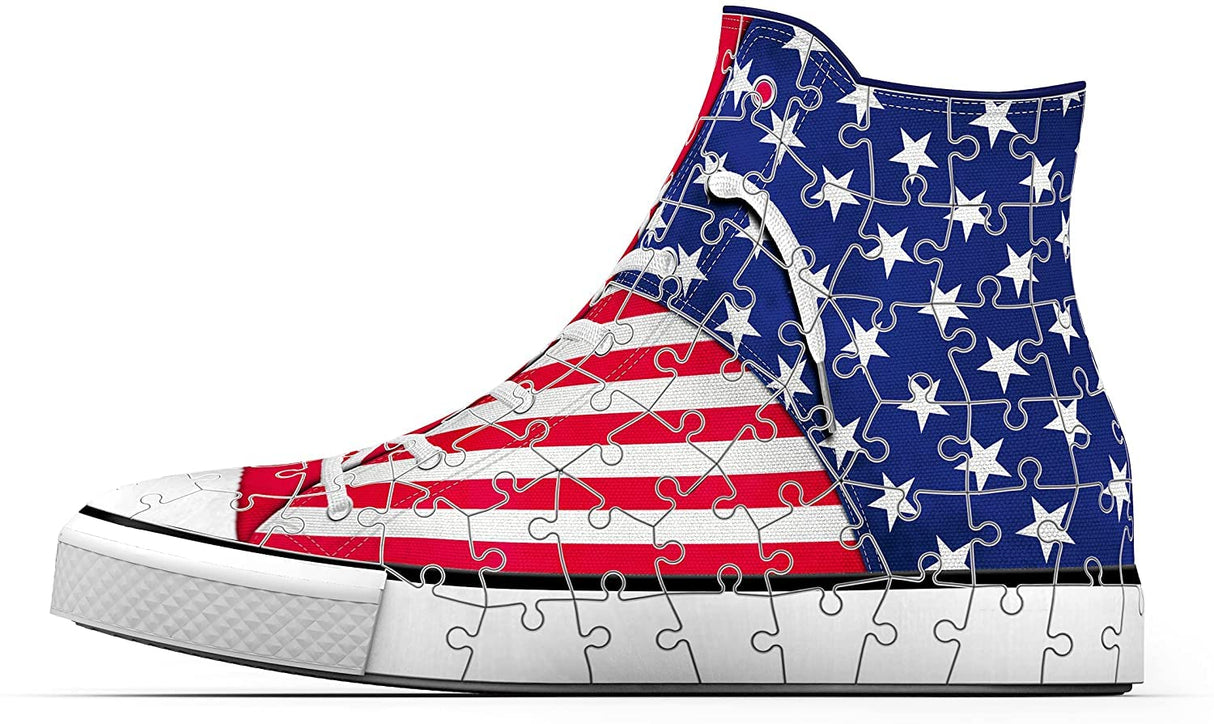 Ravensburger Sneaker American Style - 112 Piece 3D Jigsaw Puzzle | Precision Fit for Kids and Adults | Easy Click Technology | Durable Display Piece | Over 130 Years of Quality Ravensburger