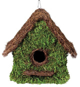 SuperMoss (56012) Maison Birdhouse with Chain, 11 by 12-Inch, Fresh Green SuperMoss