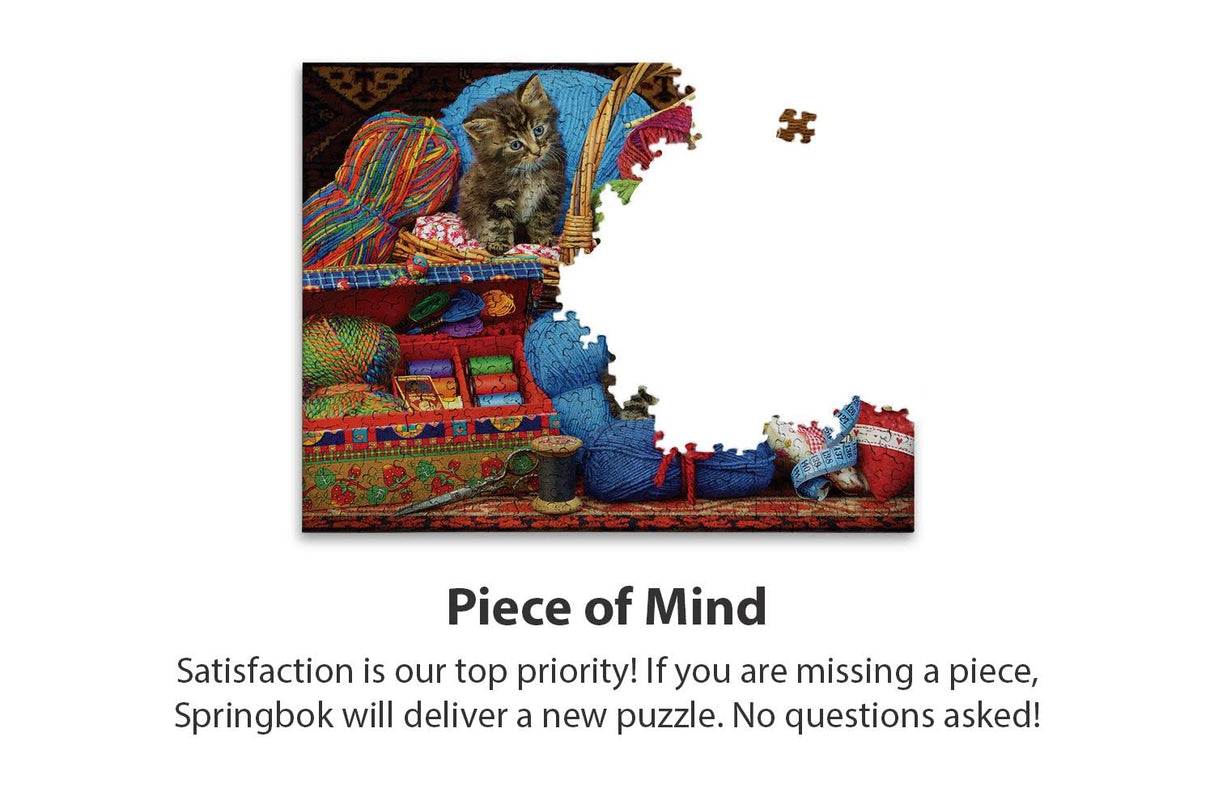 Springbok's 500 Piece Jigsaw Puzzle Sew Cute - Made in USA Springbok