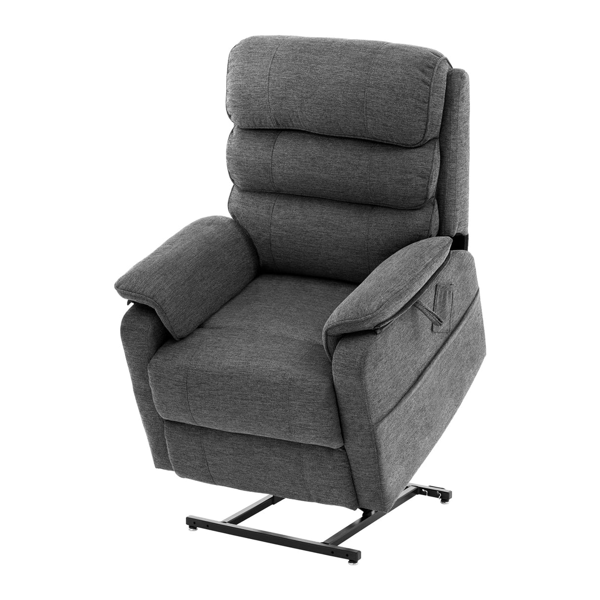 VEVOR Power Lift Recliner Chair, Dual Motor Lift Chair with Heat and Massage for Elderly, Infinite Position Adjustment Electric Recliner with 2 Anti-Fall Ropes (Medium, Dark Gray) VEVOR