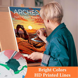 AOSGEDY 6 Pack Paint by Numbers Kit for Adults Beginner, National Park Adult Paint by Number Kits on Canvas Without Frame, DIY Landscape Painting with Numbers Craft for Home Decor 10x14 Inch AOSGEDY