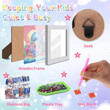 cviokrdu Dolphins Diamond Art Kits for Kids with Frame - Sea Animal Diamond Art for Kids Ages 4 8 12, Animals Gem Painting Kit for Gift Home Wall Decoration(7x7inch) cviokrdu