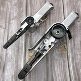 Mini Air Belt Sander, Pneumatic Handheld Angle Grinder Tool for Wood Metal Sanding Grinding (330x10mm) LSLANSOON