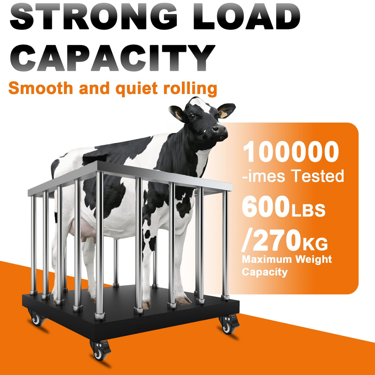 2 Inch Caster Wheels, Casters Set of 4 Heavy Duty Casters with Brake, Locking Casters with Polyurethane (PU) Wheels, Swivel Plate Castor Wheels for Cart Furniture and Workbench MSH&HCE