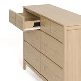 Storkcraft Horizon 6 Drawer Dresser (Driftwood) – GREENGUARD Gold Certified Dresser for Nursery & Kids’ Room, Modern Storage with Interlocking Drawer System Storkcraft