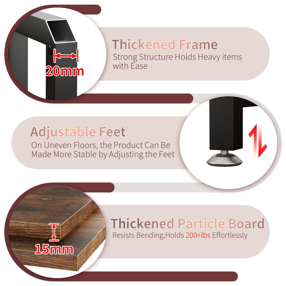 METYERRY Bakers Rack with Power Outlet and LED Light, Microwave Stand with Storage，Coffee Bar Cabinet with Wine Rack,Kitchen Shelf Suitable for Kitchen, Dining Room, Living Room, Rustic Brown METYERRY