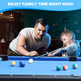 Ditkoko Billiard Table, 65.75" Folding Pool Table with with Balls, Cues, Chalk, Brush and Triangle, Pool Table Set for Family Game Room, Adult Rrec Room, Basements, Man cave or Garage Dithoko