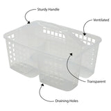 Bath Bliss 2 in 1 Portable, Bathroom Shower Caddy for Shampoo, Conditioner, Soap, and Cosmetics, in Bath Tote Bath Bliss