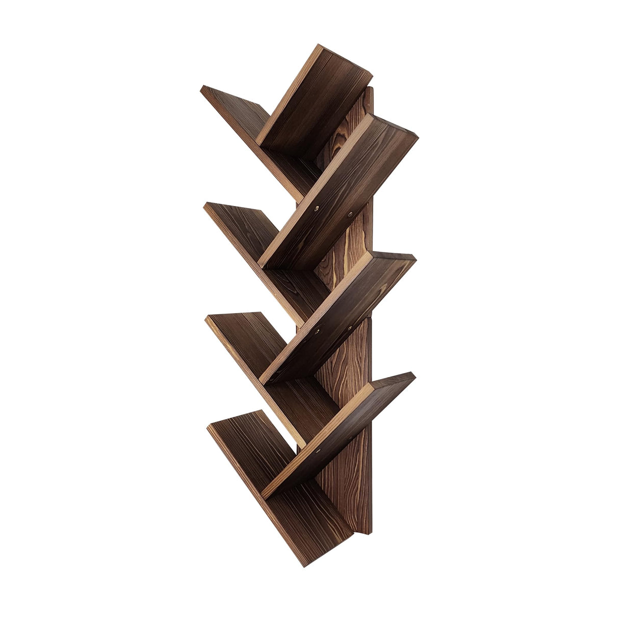 FreshDecor Tree Bookshelf 7-Tier | Wall Bookshelf | Book Organizer | Solid Wood Bookshelf for Kids | Floating Bookshelf Organizer FreshDecor