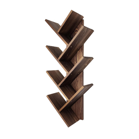 FreshDecor Tree Bookshelf 7-Tier | Wall Bookshelf | Book Organizer | Solid Wood Bookshelf for Kids | Floating Bookshelf Organizer FreshDecor