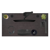 Uplift Ash Gray Laminate (72 x 30 inch) Electric Standing Desk V2 (Black) 4-Leg Adjustable Stand Up Desk, Advanced Keypad, Wire Grommets, Wire UPLIFTDESK