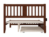 AFI, Tahoe Queen Platform Bed with Matching Footboard, Twin XL Trundle, Walnut AFI